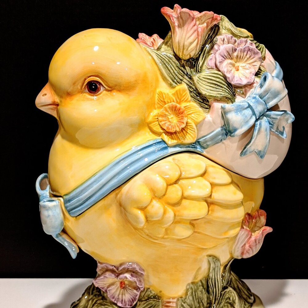 Kaldun & Bogle Easter Chick Ceramic Cookie Jar